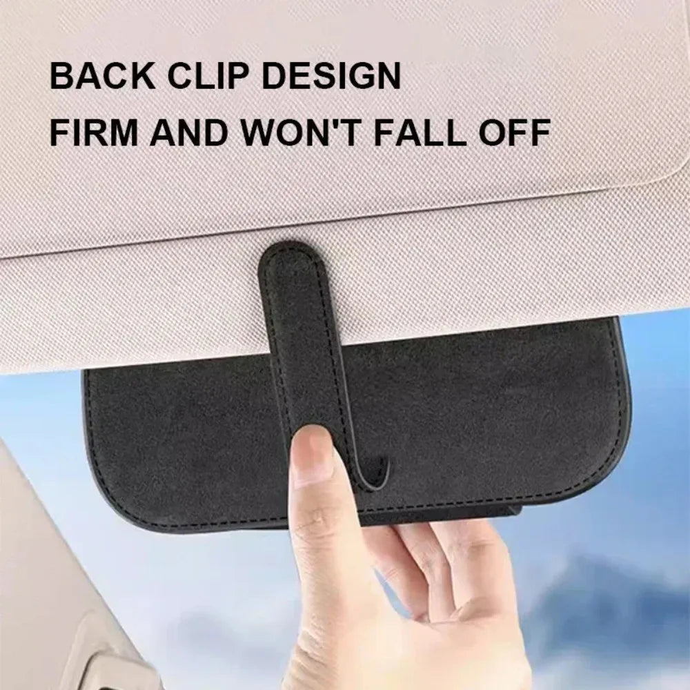 Foldable Sunglasses Display Stand | Genuine Leather Case