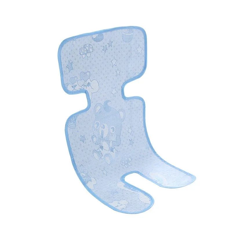 Ice Silk Baby Stroller Cooling Seat Pad | Breathable Cushion