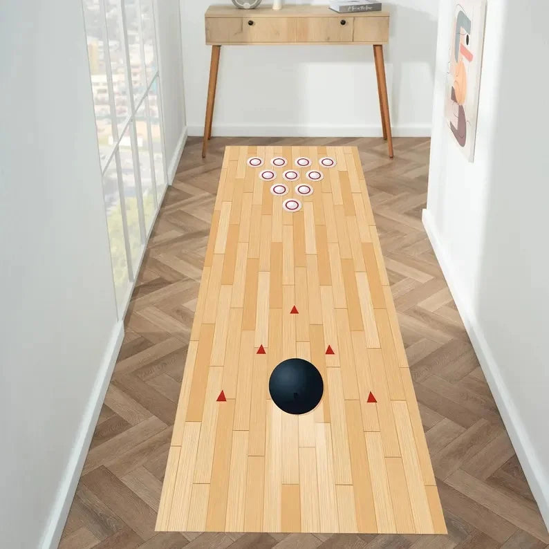 Kids Game Play Rug – City Road & Railway Track Design Mat