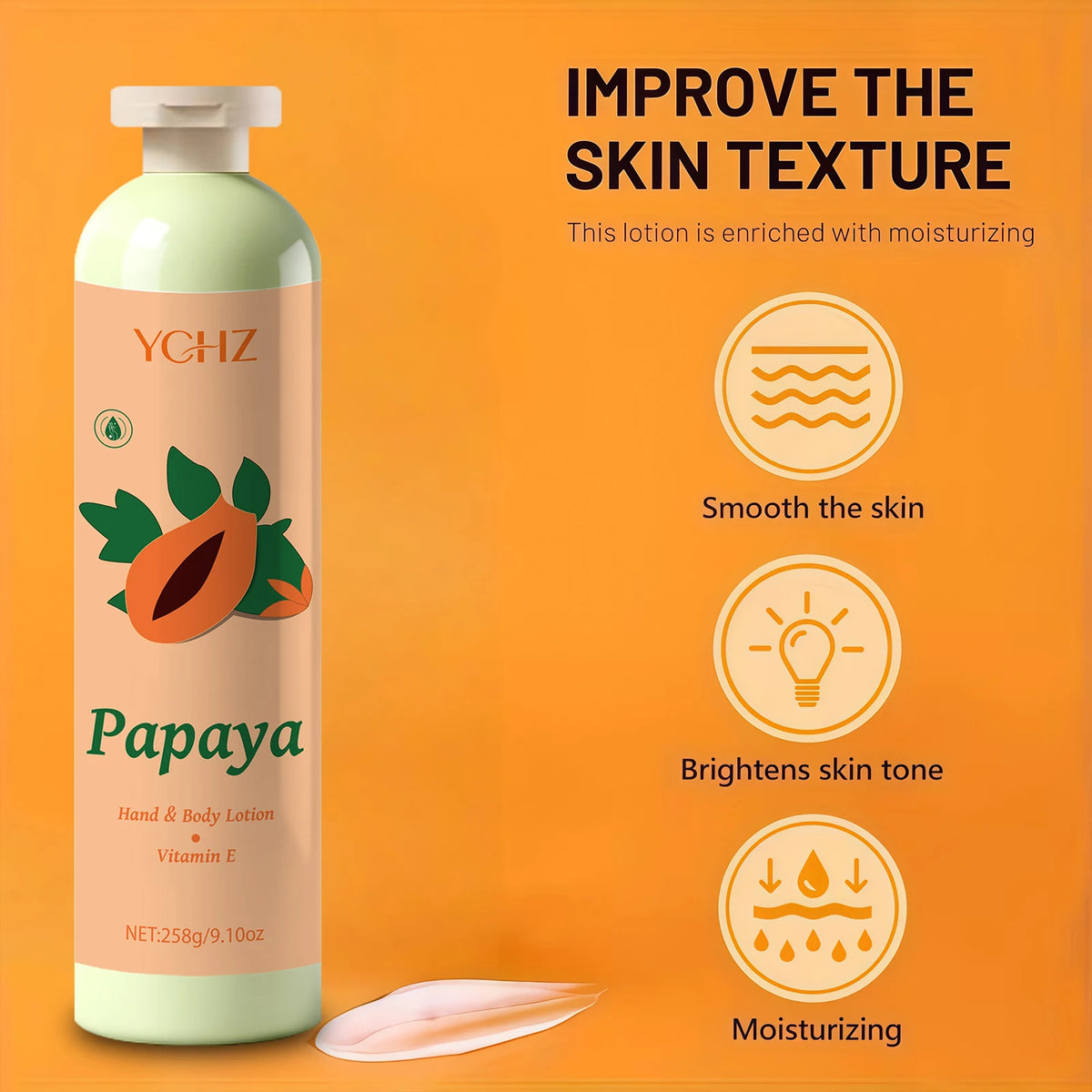 Papaya & Vitamin E Body Lotion – Moisturizing Skin Care