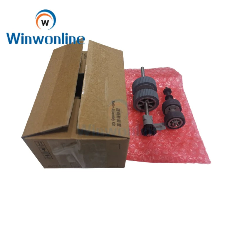 Brake & Pick Roller Set w/ Axle for Fujitsu Fi-6130 Fi-6230