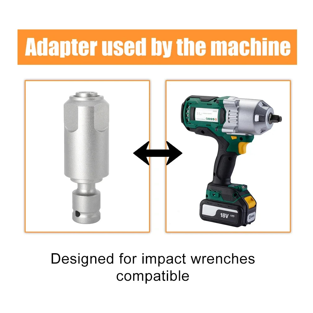 SDS-Plus & Square Adapter – Impact Wrench to Electric Hammer