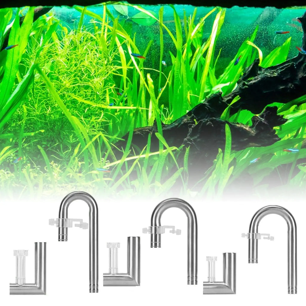 Stainless Steel Aquarium Lily Pipe Set – Oil Film Skimmer