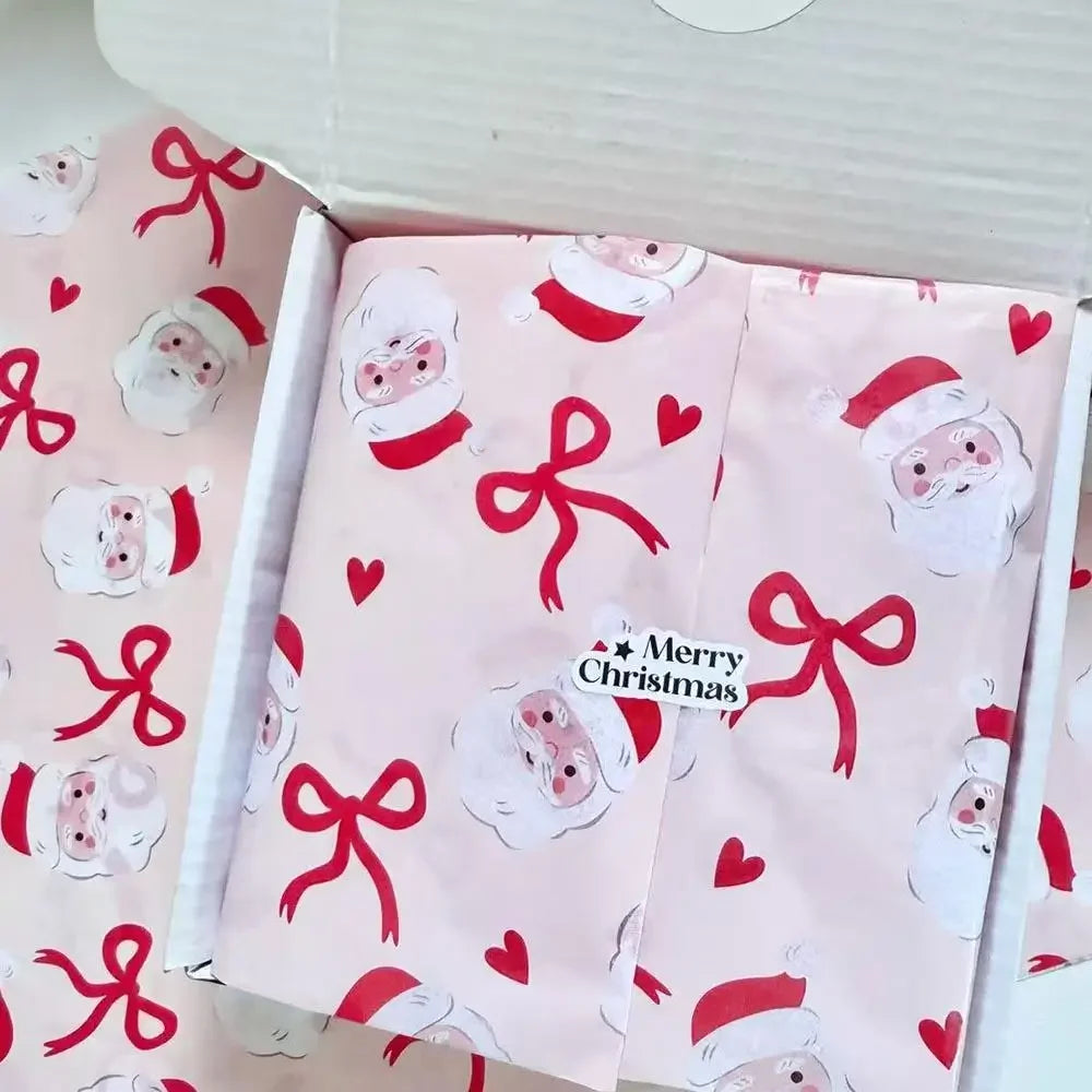 Pink Wavy Dots Gift Wrapping Paper – 10-Pack DIY Bouquet Wrap