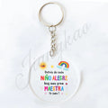Teacher Appreciation Circle Acrylic Keychain | Heartfelt Gift