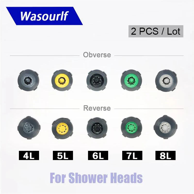 2-Pack Water Saving Flow Regulator 4L 6L 8L – Shower & Faucet