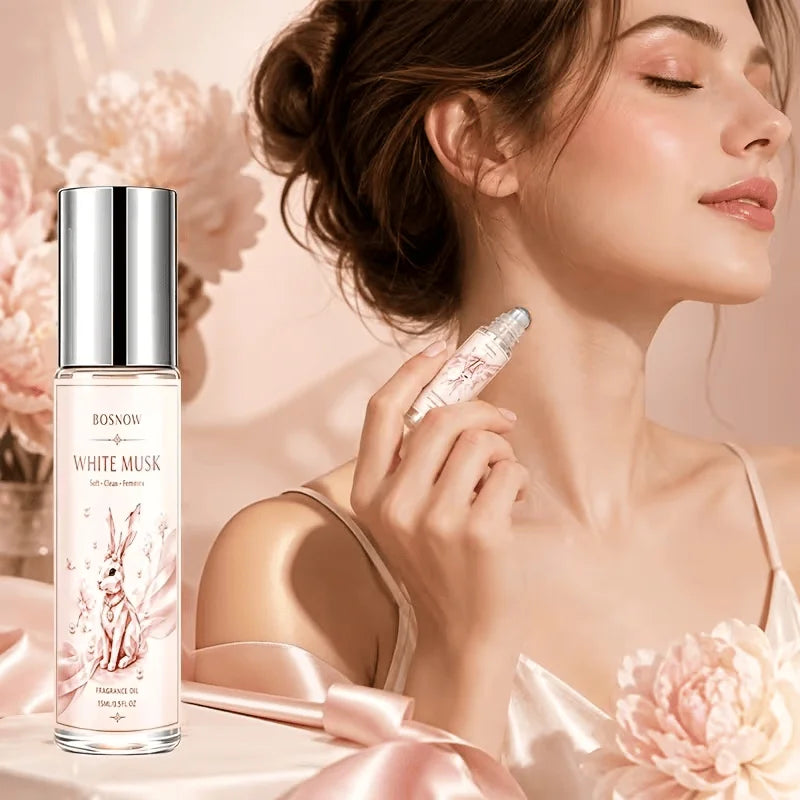 Bosnow Roll-On Perfume Oil | Jasmine, Vanilla & White Musk