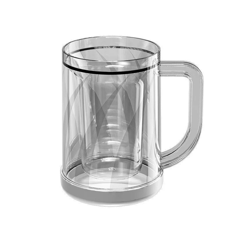 Double-Layer Freezer Beer Mug – Large Capacity Ice Cup 500ml