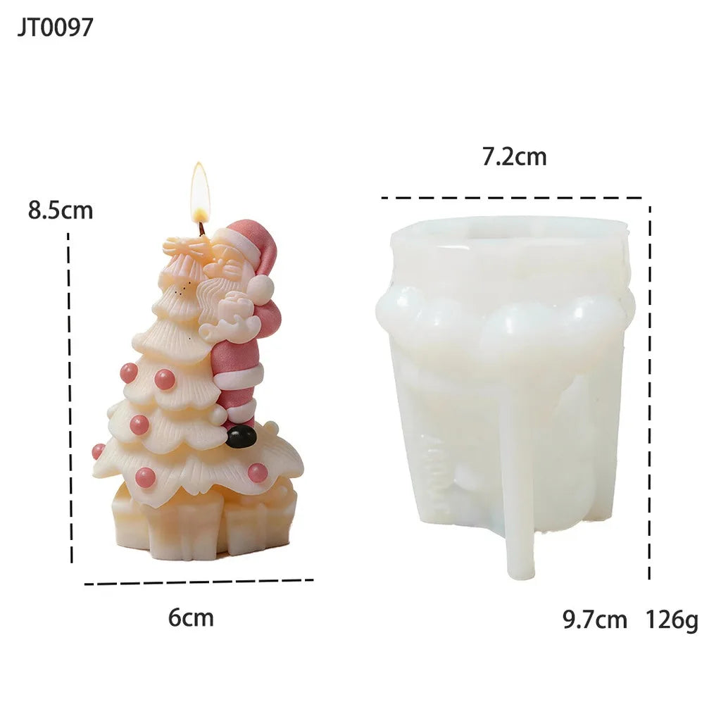 3D Santa Claus Silicone Mold – Christmas Candle & Plaster DIY