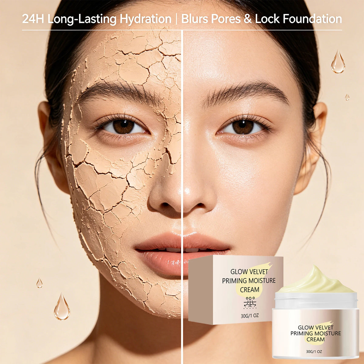 Velvet Primer Moisturizer – Pore-Blurring Oil Control Face Cream