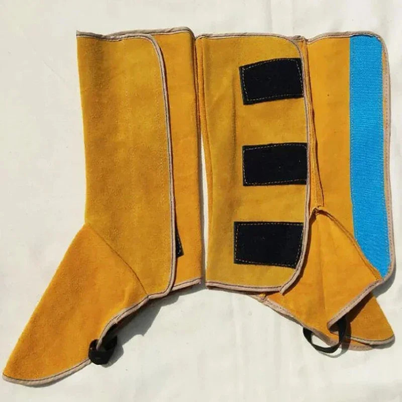 Cowhide Leather Welding Shoe Covers 32cm – Flame-Resistant Foot Guard