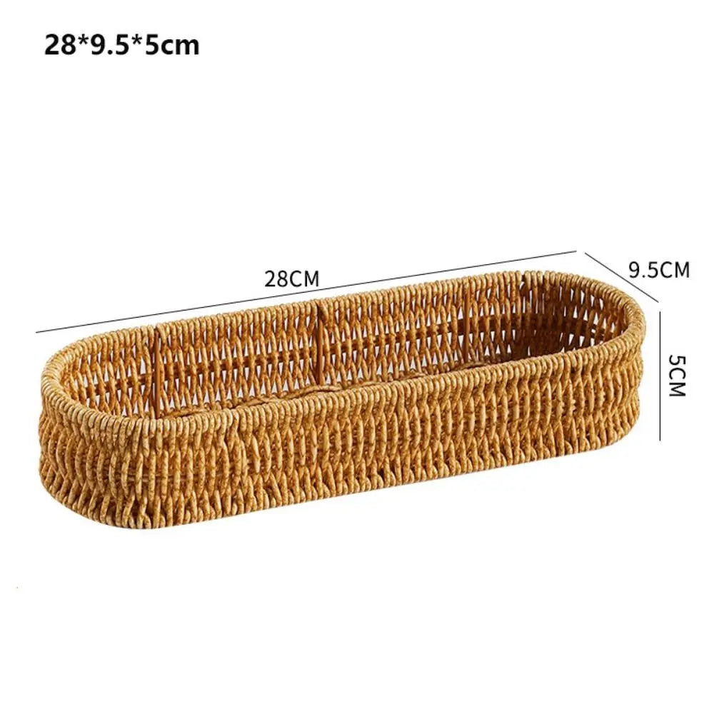 Woven Rattan-Style Basket – Bread, Fruit & Storage | 12 Styles