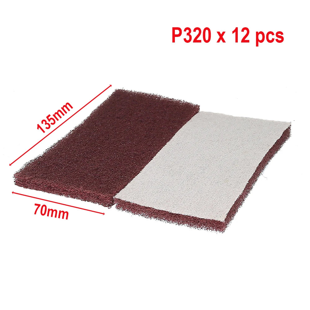 Hand Sanding Pad 70×135mm Hook & Loop Polishing Block Set