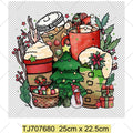 Christmas Hot Cocoa Iron-On Patch – DIY Heat Transfer Sticker