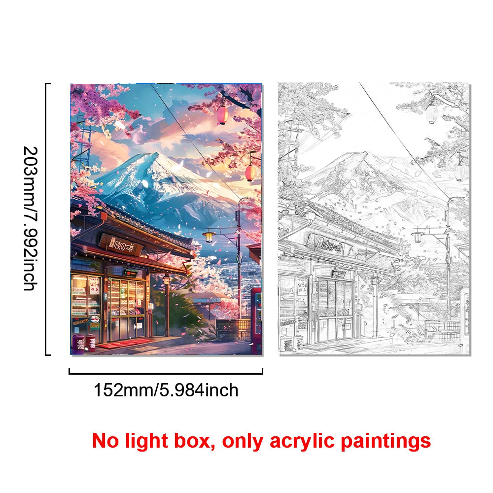 Tokyo City LED Light Painting | Wall Art Night Light Décor