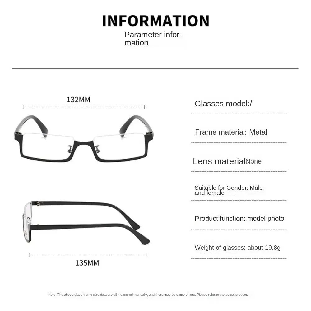 Blue Light Blocking Glasses – Ultralight Metal Square Frames