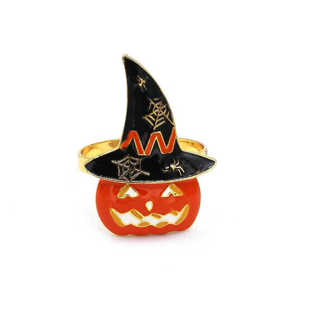 Halloween Pumpkin Napkin Ring | Alloy Festive Table Decor
