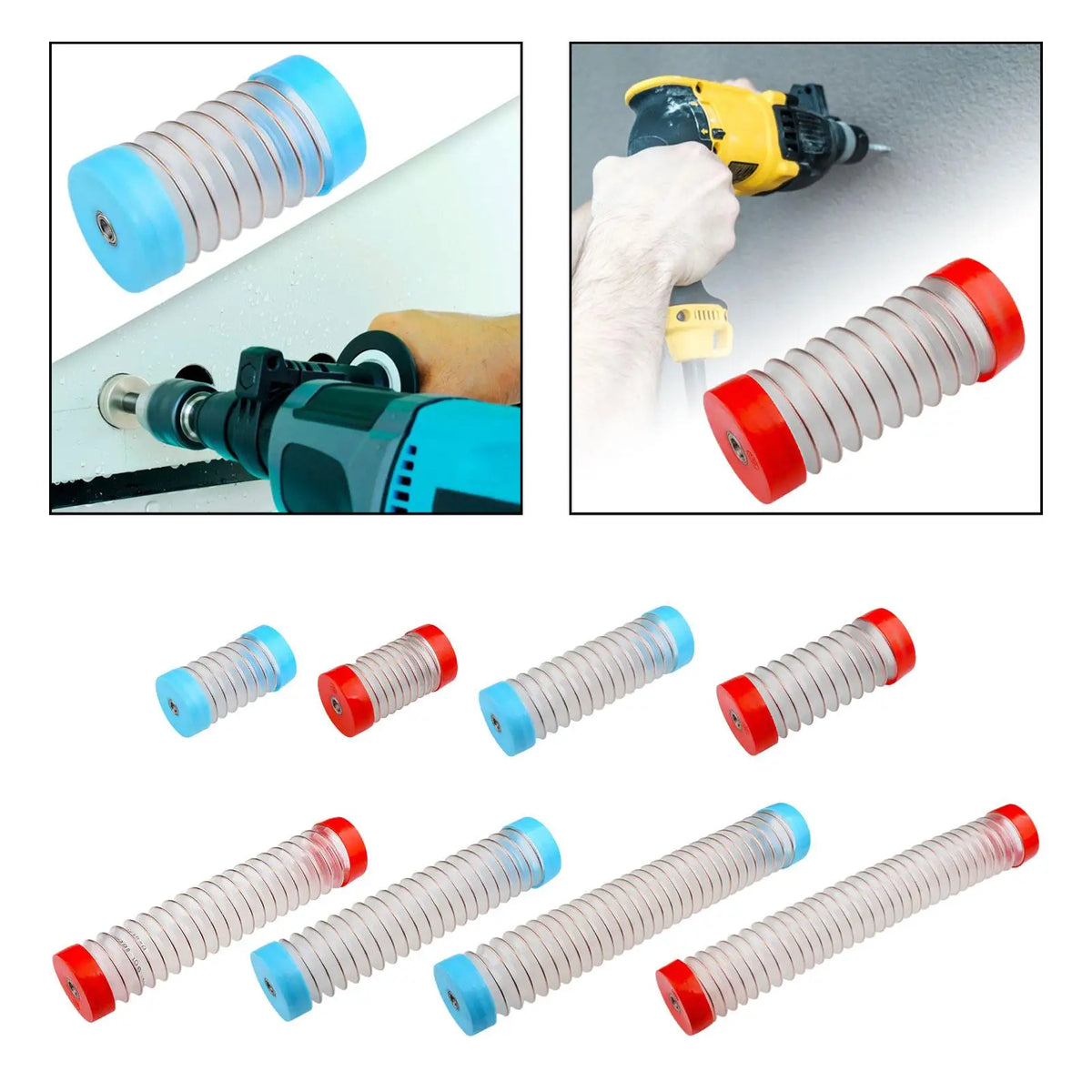 Telescopic Drill Dust Cover Collector – 4 Sizes, Easy Install