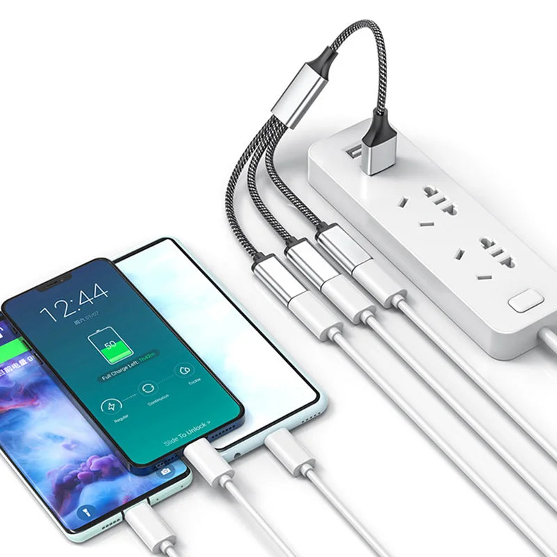 USB Hub Splitter 2/3/4 Port USB 2.0 OTG Charging Adapter