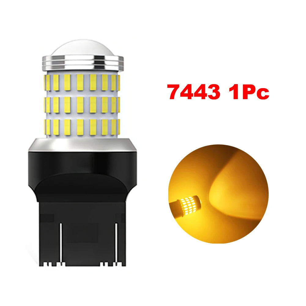 LED Amber Turn Signal Bulbs 7443 1157 7440 3156 | Brake Lights