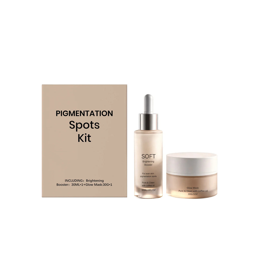 2-Piece Brightening Set – Dark Spot Serum & Coffee Glow Mask