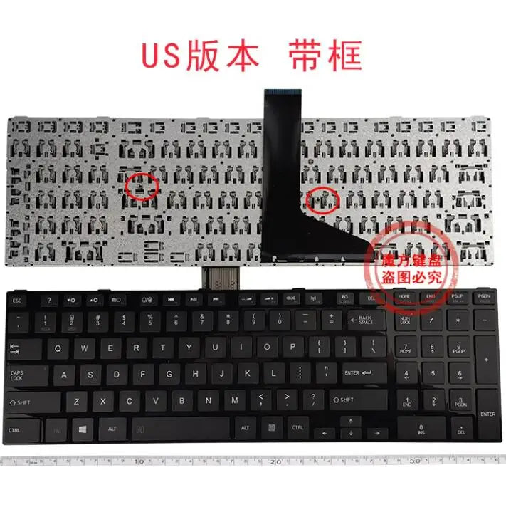 Toshiba Satellite S50 S50D S50t-A Replacement Keyboard No Backlit