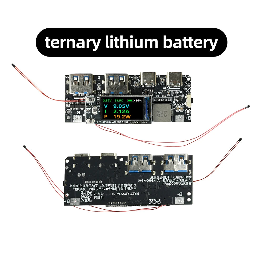 22.5W Power Bank Module – TFT Display & PD Fast Charging