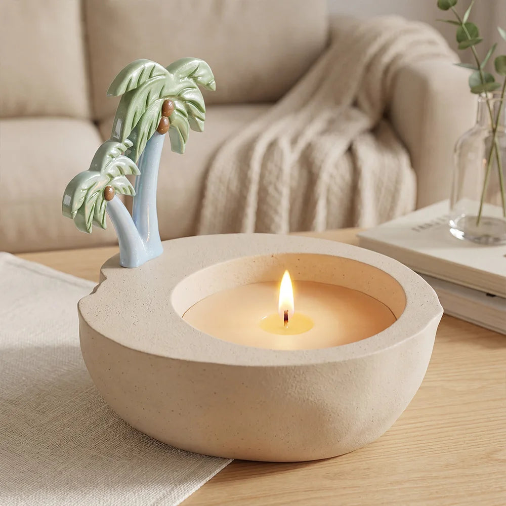Palm Tree Coconut Bowl Silicone Mold – DIY Resin & Plaster
