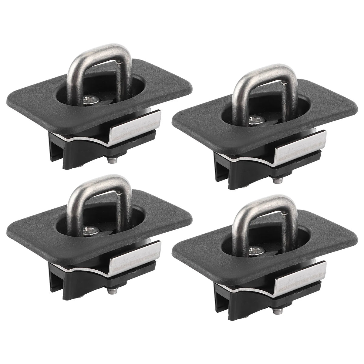 4-Pack Truck Bed Tie Down Anchor Hooks – 1000 lb Capacity