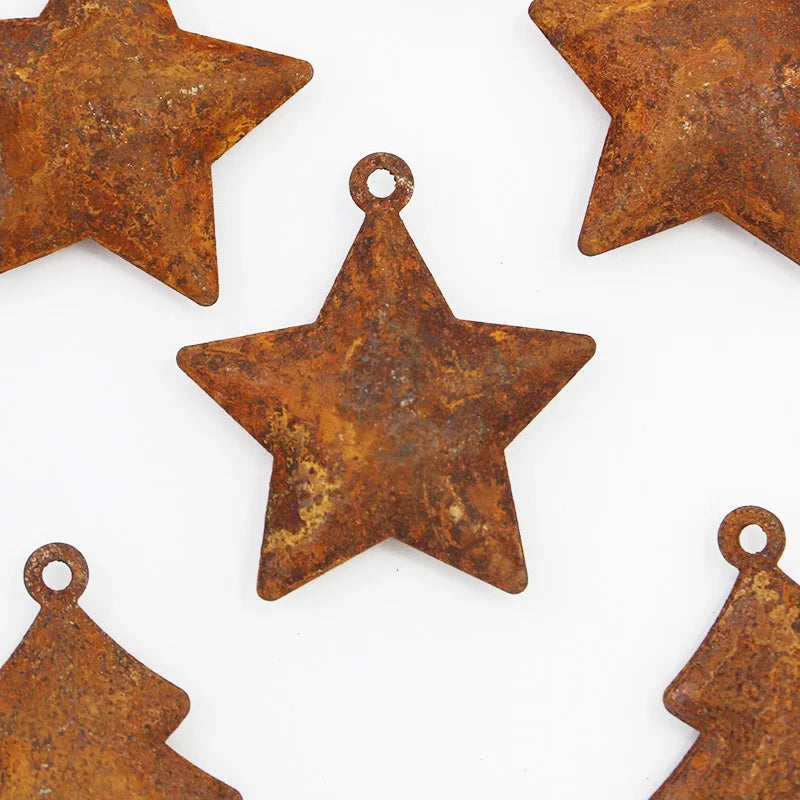 5-Pack Retro Rusty Christmas Bells – DIY Holiday Pendants