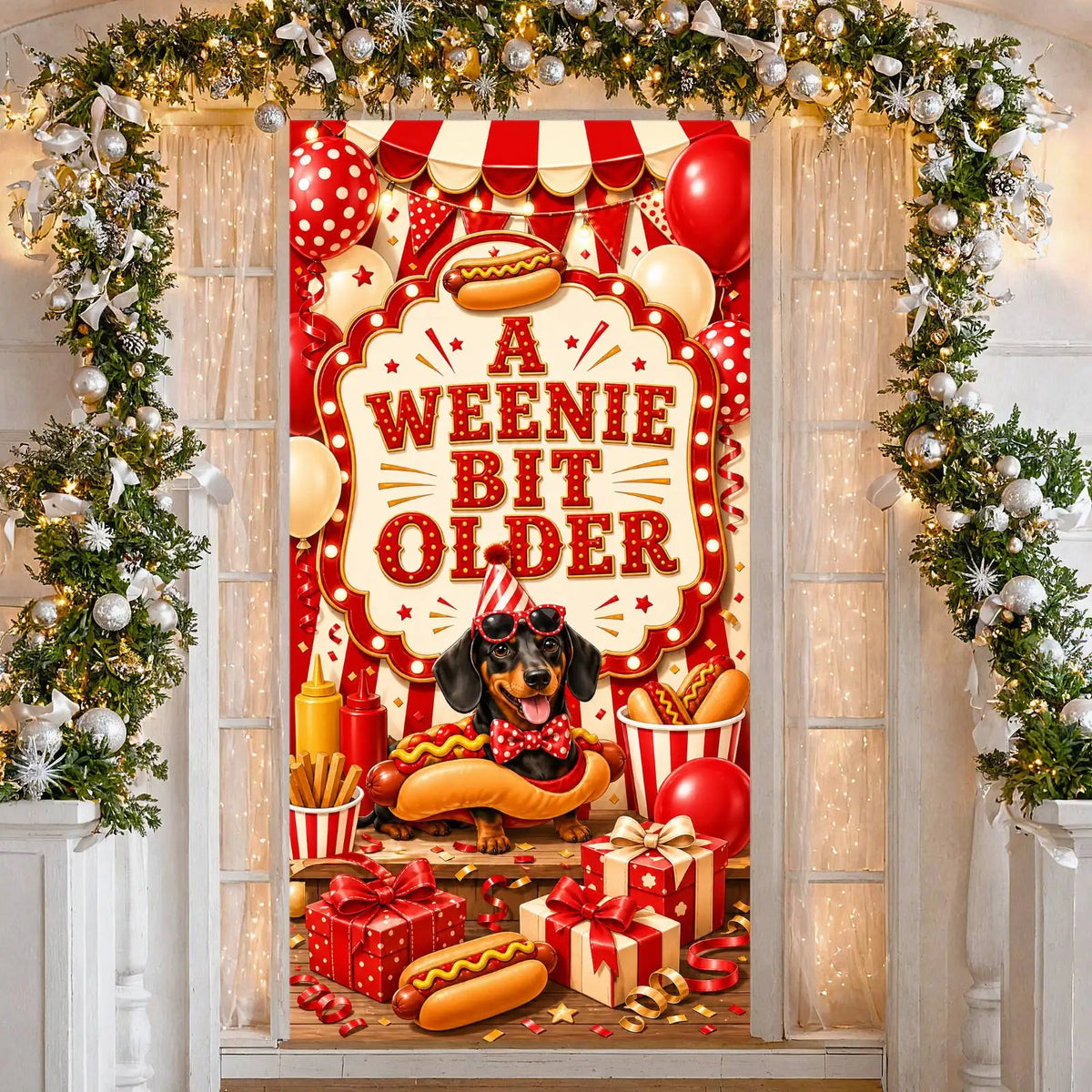 Pickle Birthday Banner Floral Accent – Party Photo Prop