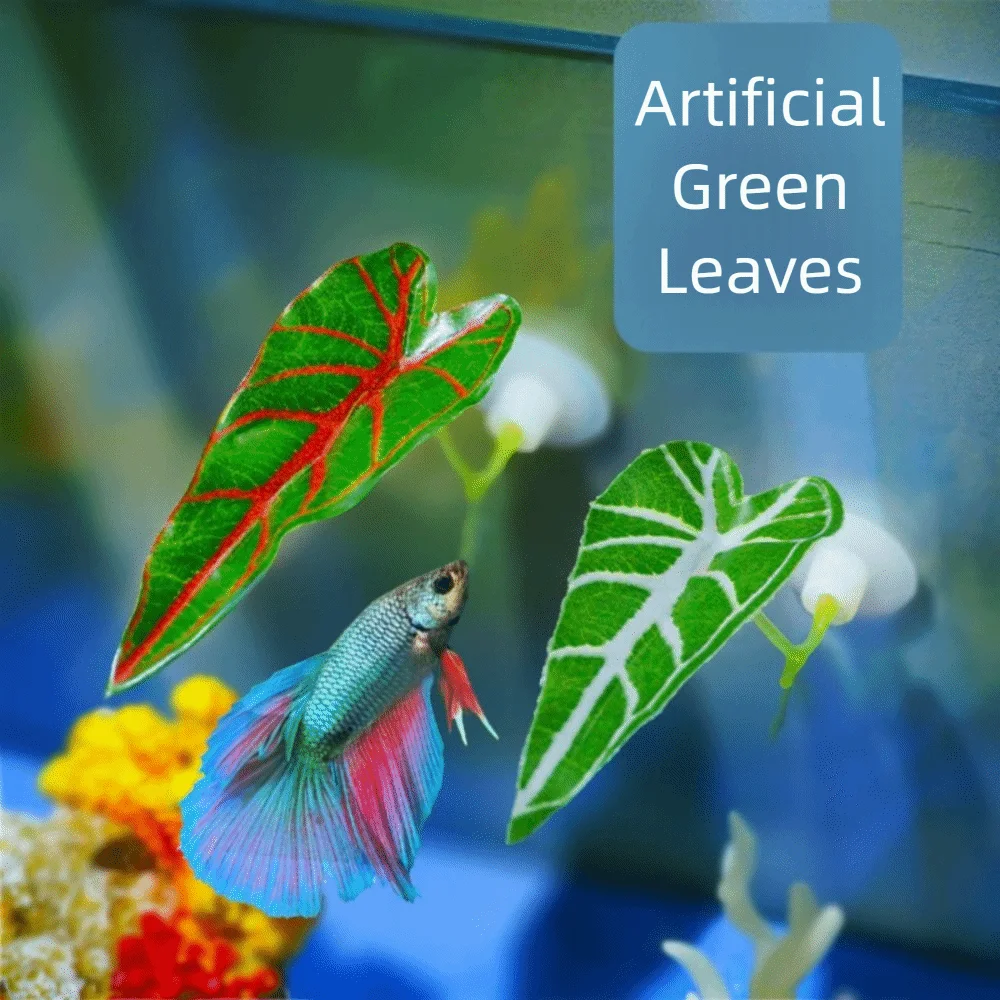 Betta Fish Leaf Pad Hammock with Suction Cup – Lotus Leaf Decor