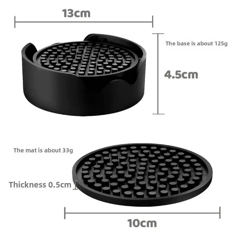 6-Piece Silicone Drink Coasters – Non-Slip Heat Insulation Set