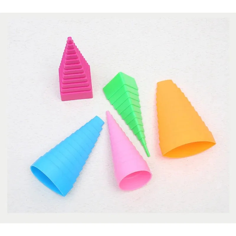 5-Piece Tower Shape Paper Quilling Tools Mould Set