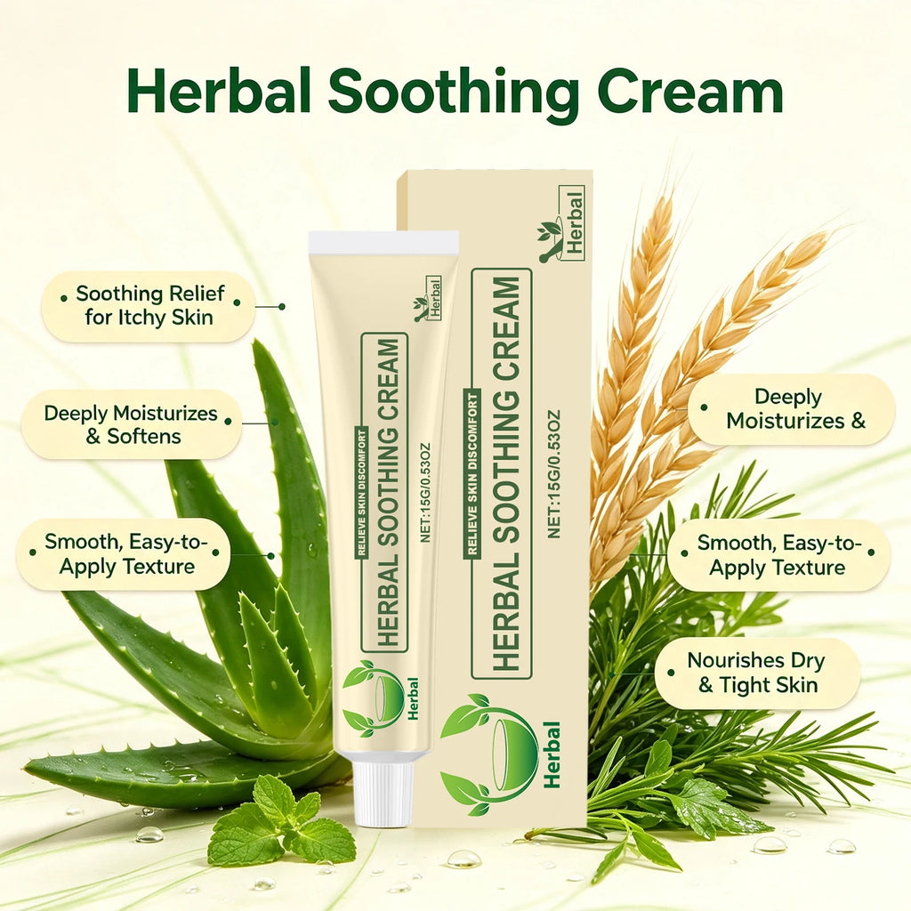 Herbal Soothing Cream – Hydrating Body & Face Moisturizer