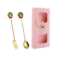 Santa Christmas Stainless Steel Cutlery Set – Spoons & Forks