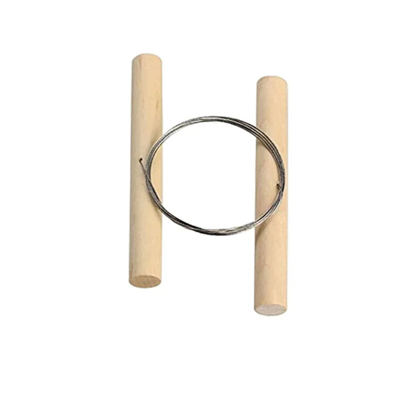 Wire Clay Cutter with Wooden Handles – 2-Pack Pottery Tool