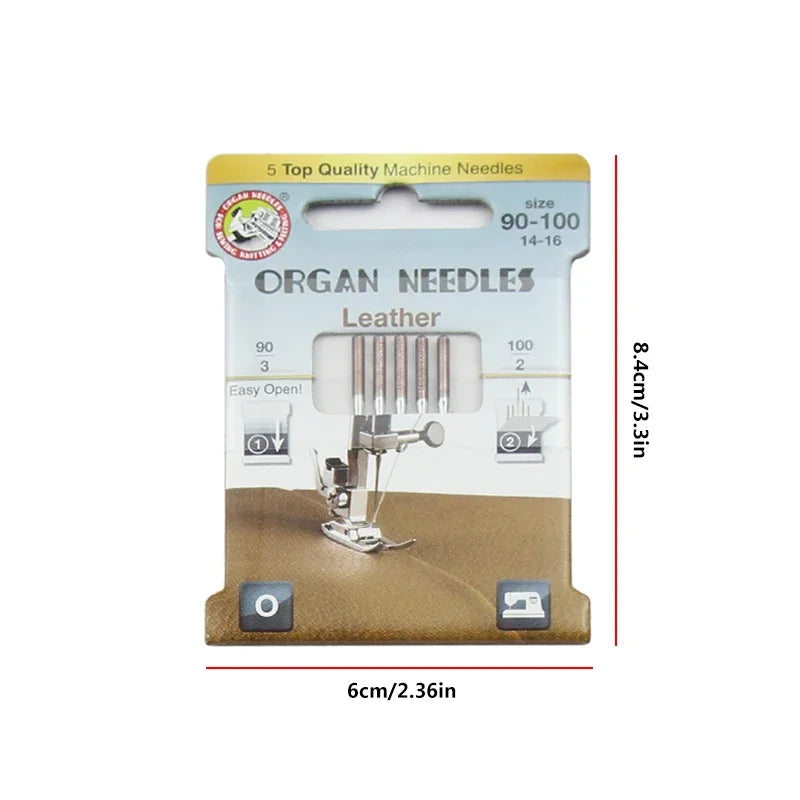 5-Pack Organ Domestic Sewing Machine Needles – Embroidery