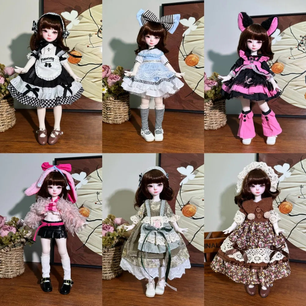 Handmade 1/6 BJD Doll Clothes – 30cm Skirt Set | Multi-Style