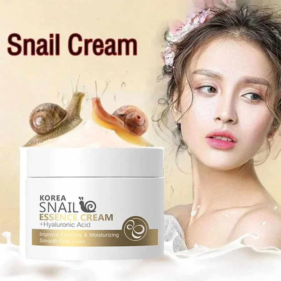 LAIKOU Snail Face Cream – Hyaluronic Acid Day Moisturizer