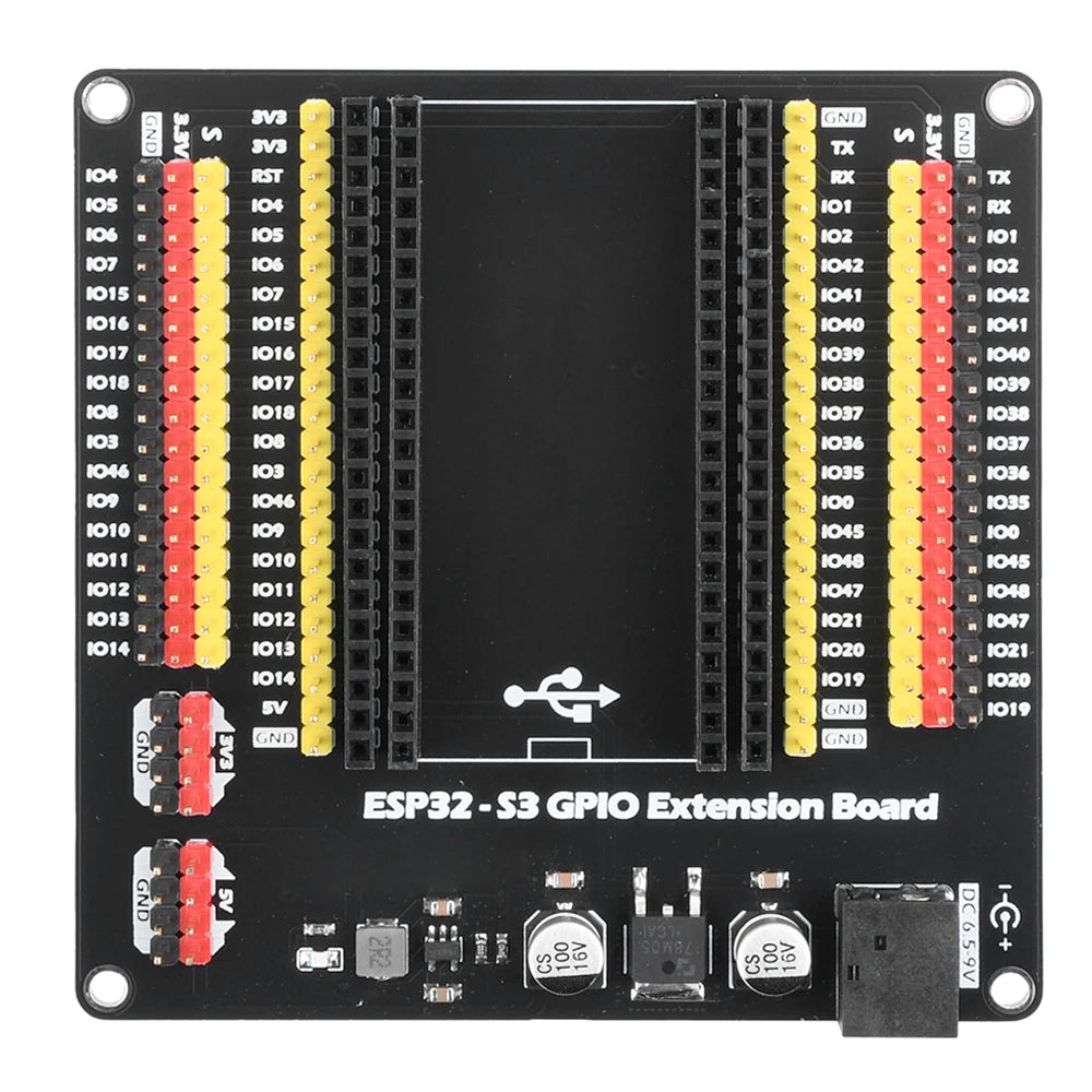 ESP32-S3 GPIO IoT Expansion Base Board – DC 5.5×2.1