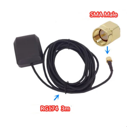 Universal Active GPS Antenna SMA Male – 28dB Gain, Magnetic Mount