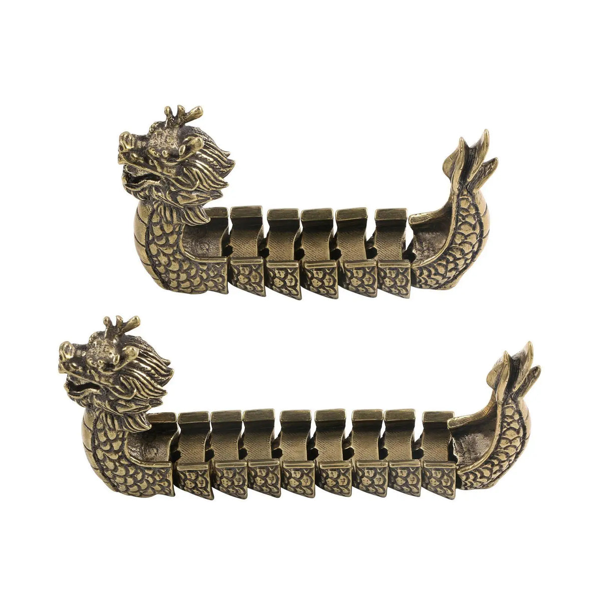 Brass Dragon Boat Figurine – Desk & Tea Table Ornament