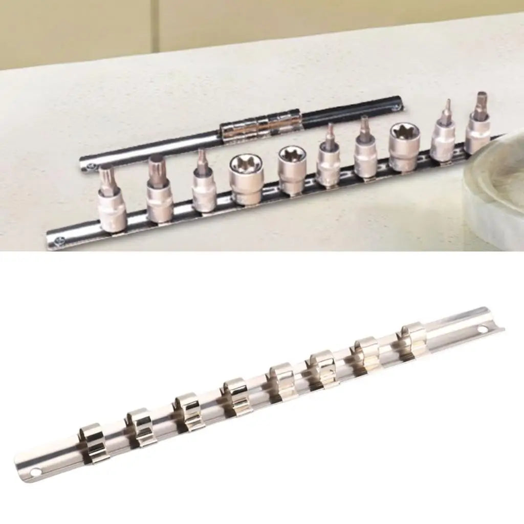 3/8" Drive Socket Organizer Rail Tray | Wall Mount Rack