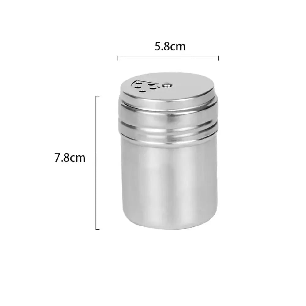 Stainless Steel Spice Shaker Jar | Rotating Lid – 3 Sizes