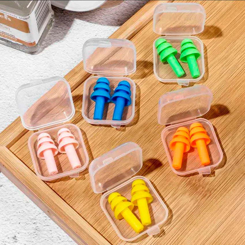 Soft Silicone Earplugs – Noise Reduction Sleep & Travel