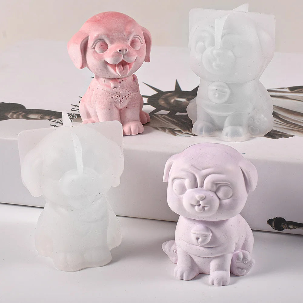 Animal Silicone Candle Mold – Cat Dog Fox DIY Craft Mould