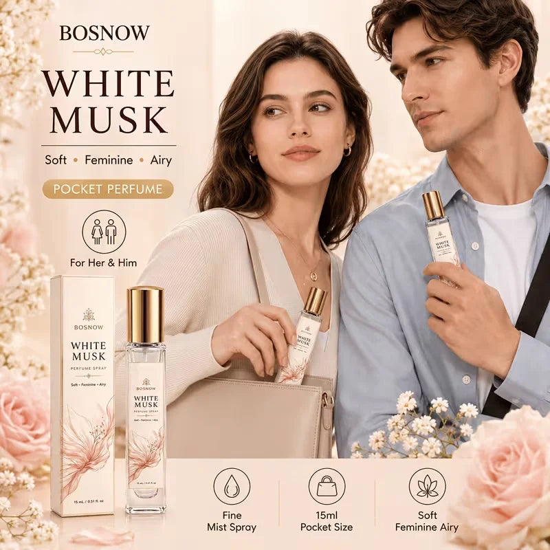 Bosnow White Musk Eau de Toilette 15ml – Women's Spray