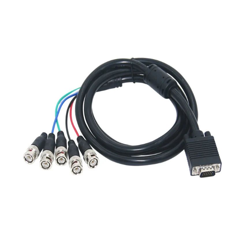 VGA to 5 BNC RGBHV Cable 1080P – 1.5m & 3m Video Cord
