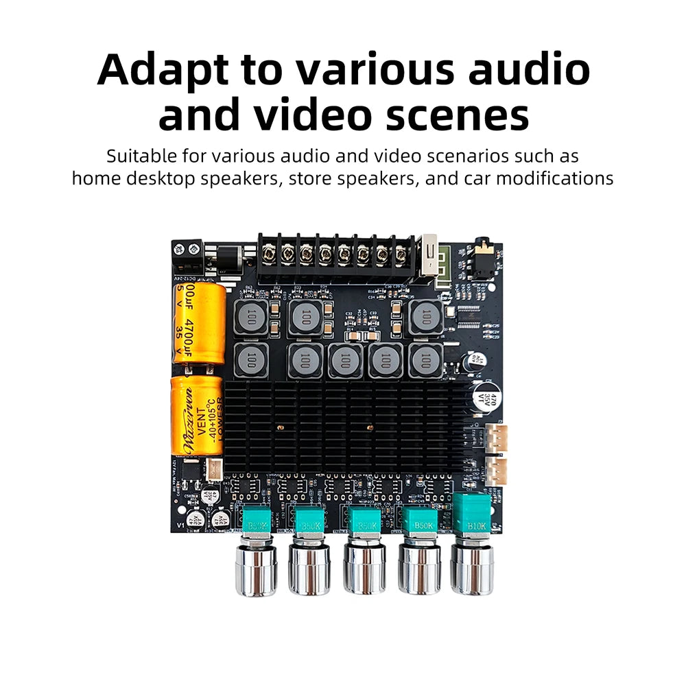 ZK-TB22 2.2-Ch Bluetooth Amplifier Board 75W+75W+145W